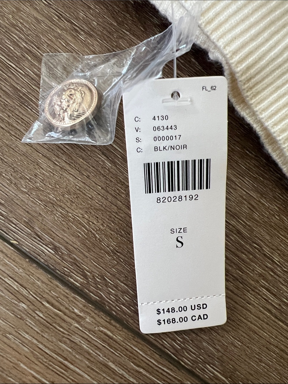 Anthropologie Black and Cream Sleeveless Button-Front Knit Mini Dress - Picture 7 of 7